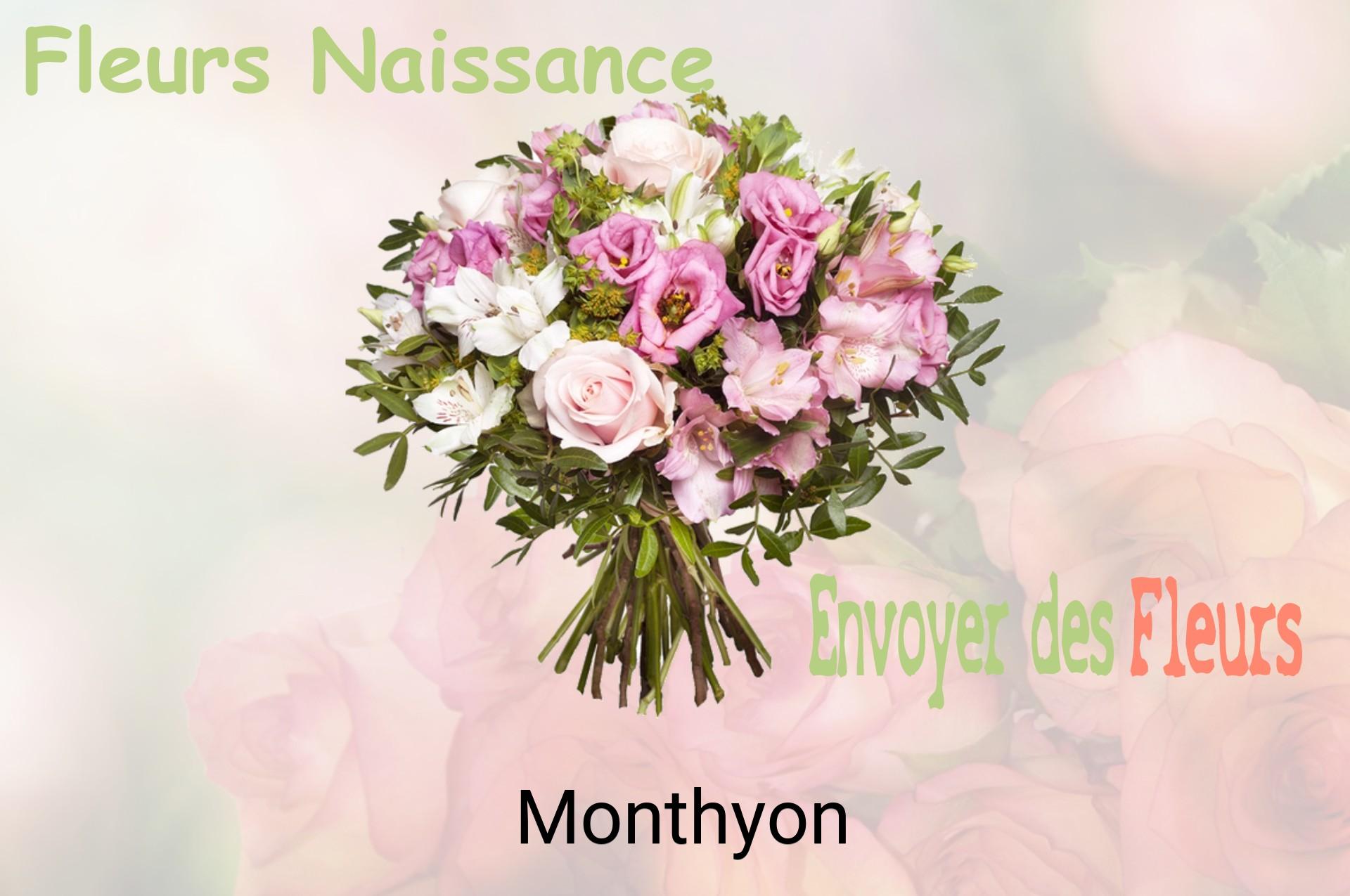 Bouquet de fleurs de naissance livré à Monthyon